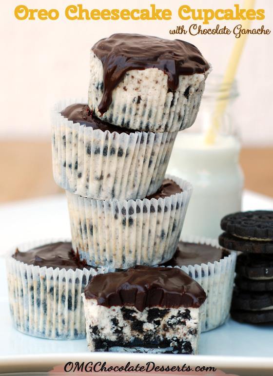 Cheesecake Cupcakes (Oreo) With Chocolate Ganache | Chocolate Dessert