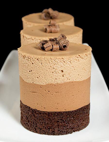 Triple Chocolate Mousse Cake | Chocolate Dessert Recipes – OMG ...