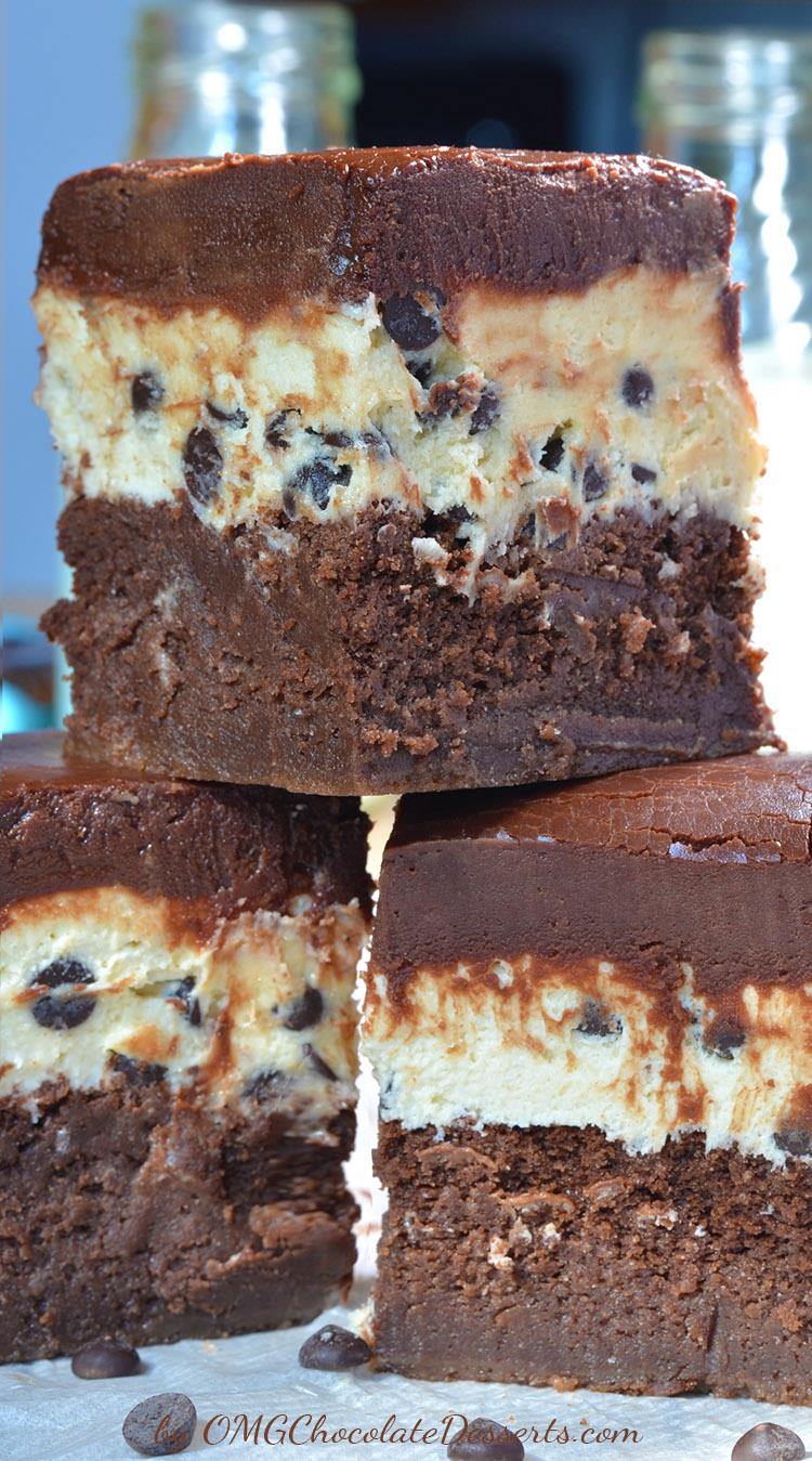 Cookie Dough Brownies | Chocolate Dessert Recipes – OMG Chocolate Desserts