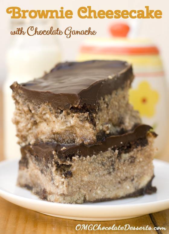 Brownie Cheesecake with Chocolate Ganache