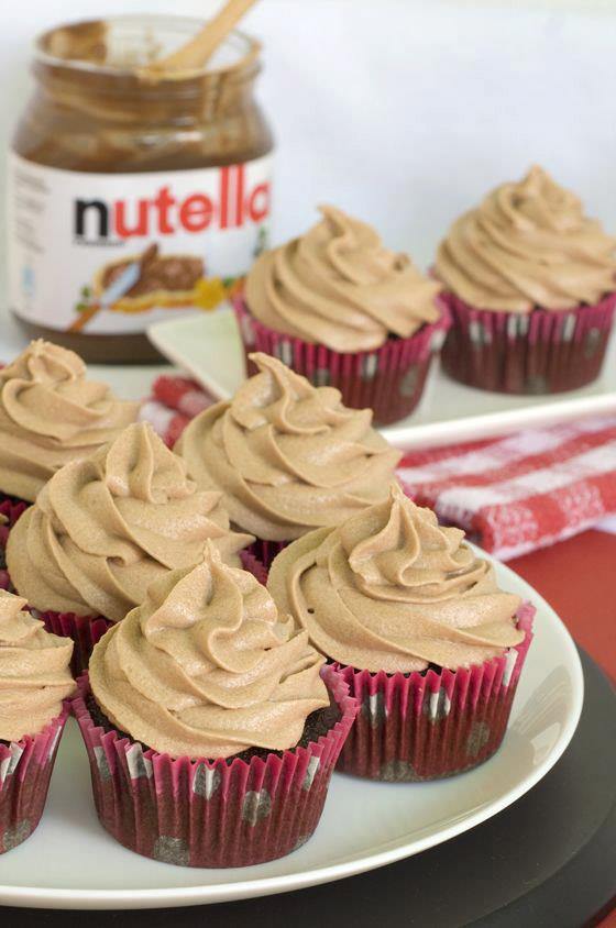 Simple Nutella Chocolate Cupcakes | Nutella Dessert