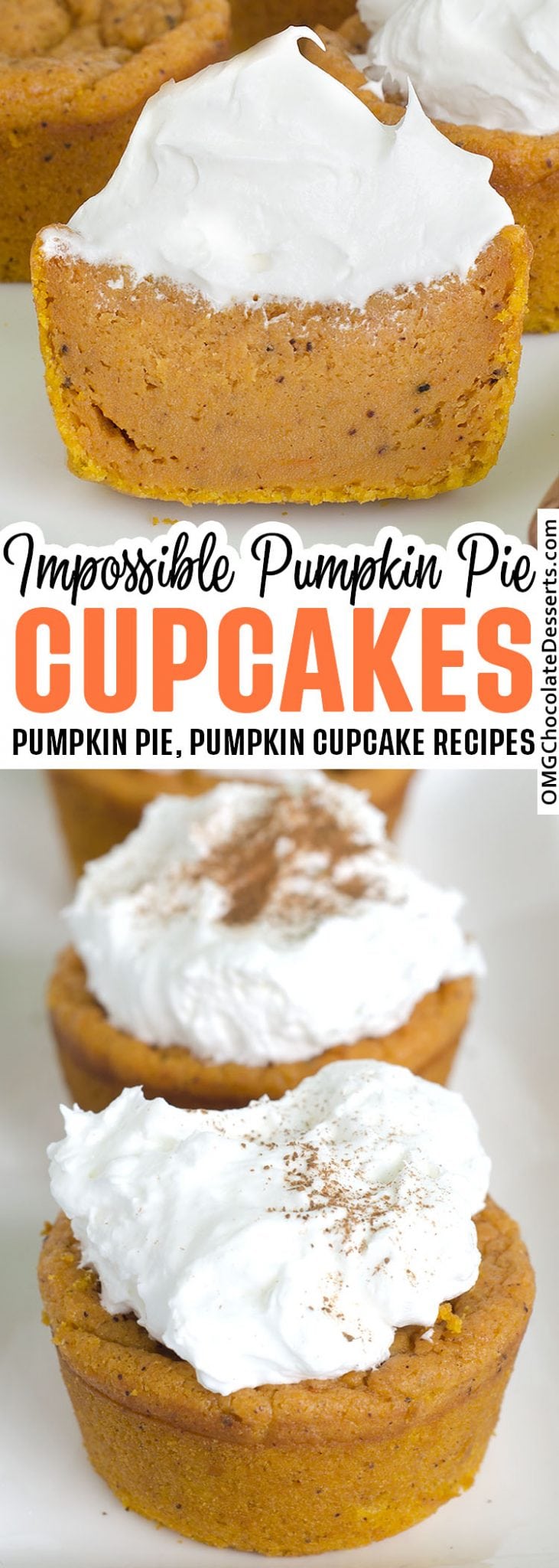 OMG Pumpkin Pie Cupcakes - OMG Chocolate Desserts