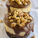 Image of 2 mini chocolate peanut butter cheesecakes