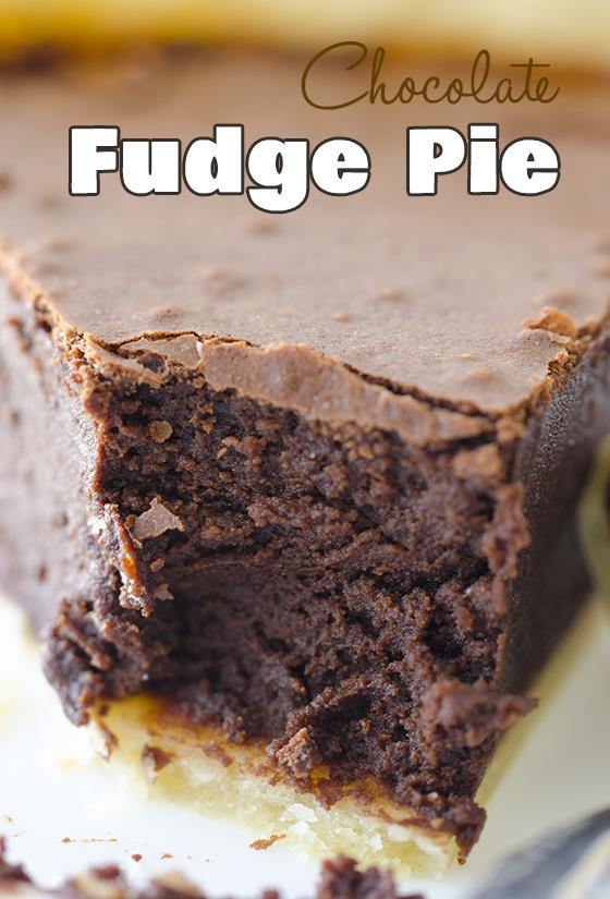 Chocolate Fudge Pie | Easy Chocolate Pie Recipe with ...