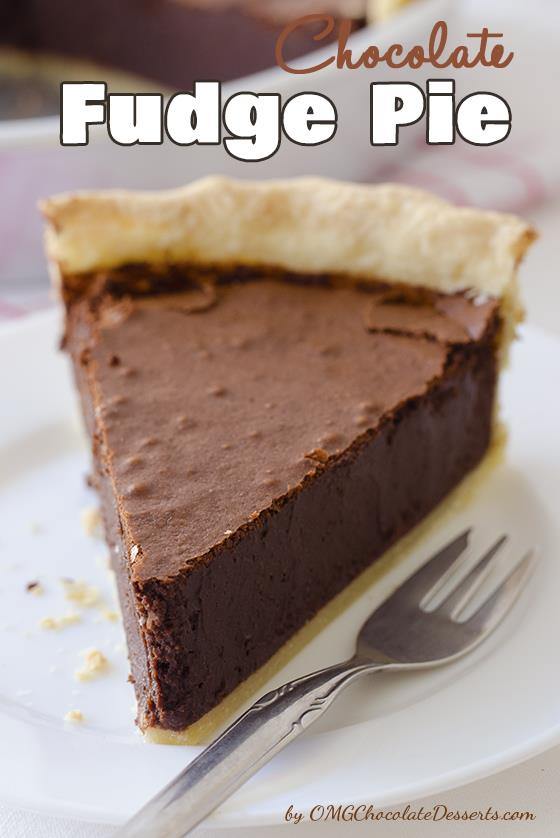 Chocolate Fudge Pie | Easy Chocolate Pie Recipe with ...