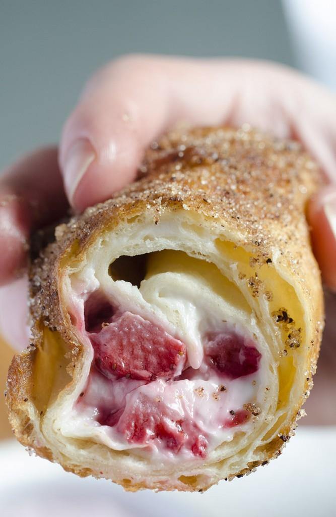 Strawberry Cheesecake Chimichangas