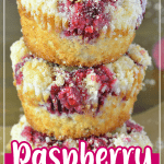 Two Raspberry Streusel Muffins