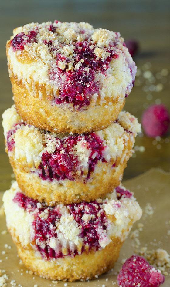 Raspberry Streusel Muffins | A Breakfast Muffin Recipe with Raspberries