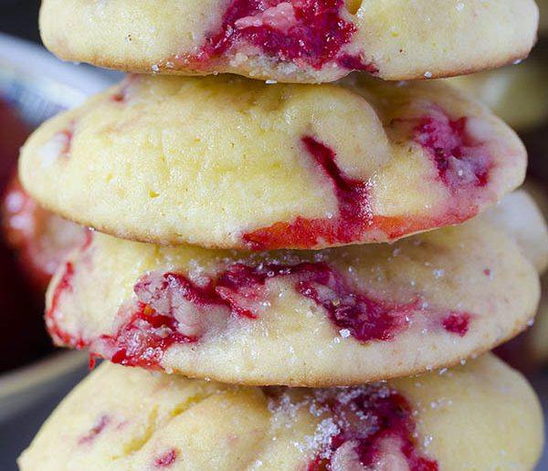 Stack of Strawberry Cookies