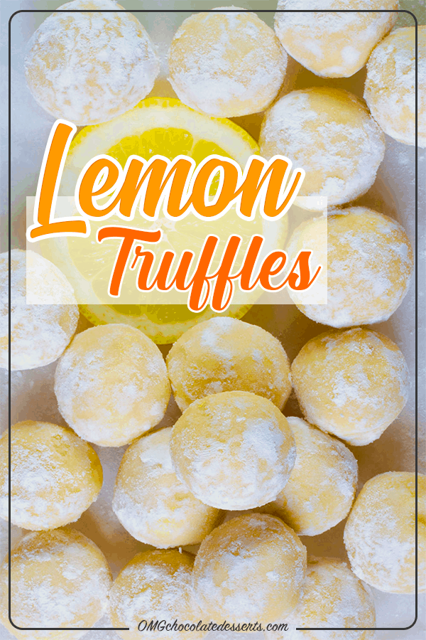 White Chocolate Lemon Truffles | Homemade Lemon Chocolate Truffles