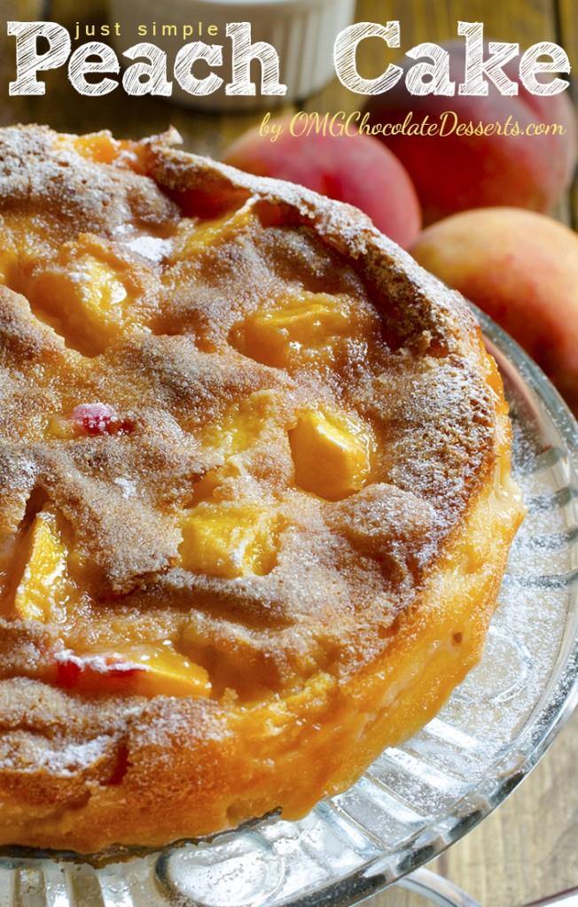 Just Simple Peach Cake | A Summer Peach Cobbler-Style Cake Recipe