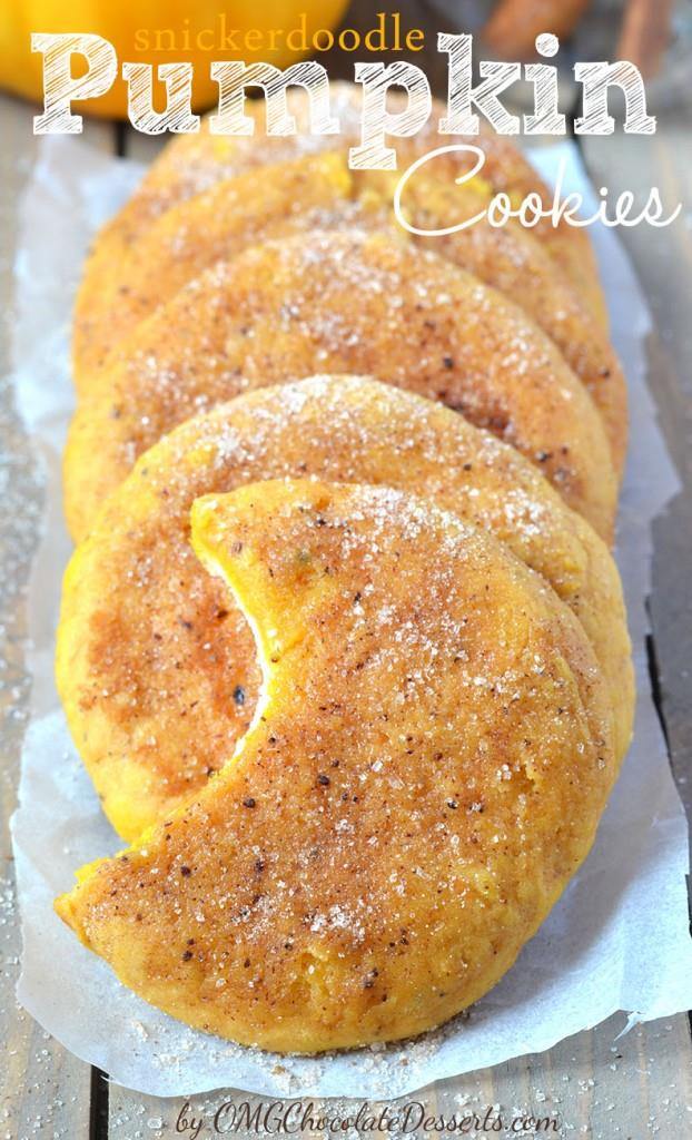 Snickerdoodle Pumpkin Cookies