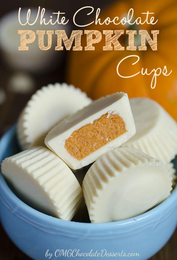 White Chocolate Pimpkin Cups