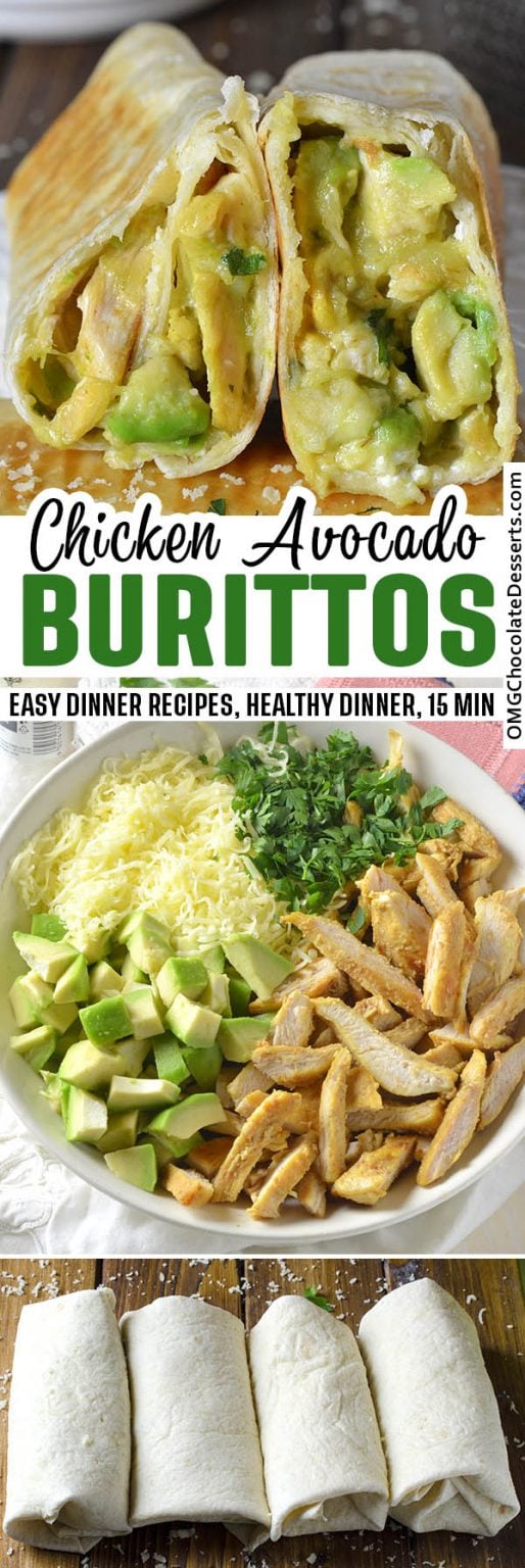 Chicken Burritos Recipe - OMG Chocolate Desserts