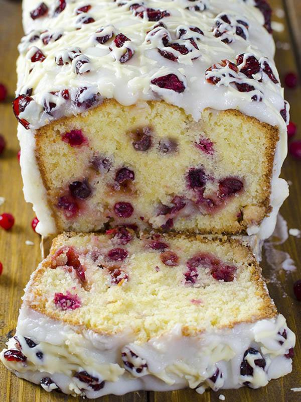 Orange Cranberry Christmas Cake for the Holidays