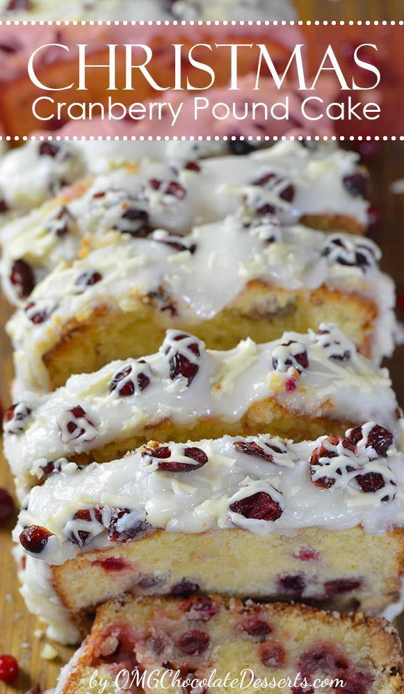 Thinking about Christmas recipes ? Then you should think about tasty pound cake with cranberries and white chocolate and a beautiful white glaze. You simply have to try this heavenly Christmas Cranberry Pound Cake ! XOXOXOXO