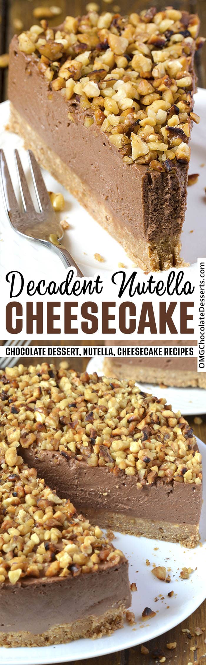No Bake Nutella Cheesecake