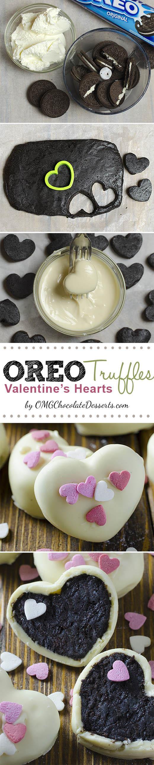 Oreo Truffles now in a new, special Valentines day Edition :). Truffles in the shape of a heart, creamy inside, crispy on the outside!