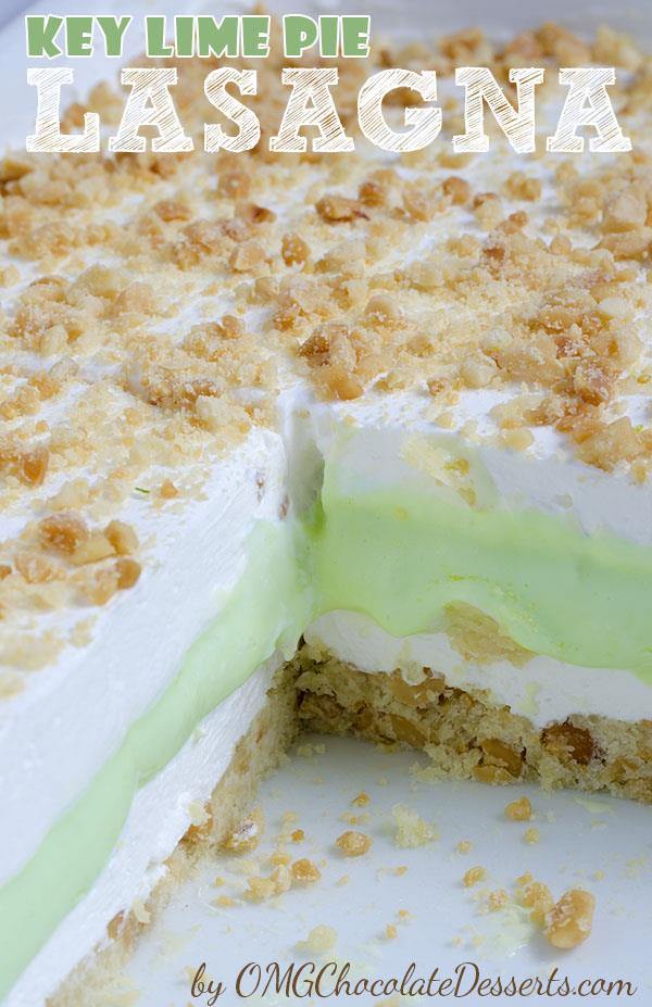 Key Lime Pie Lasagna is cool, light and creamy summer dessert with sweet and tart layers of yumminess.