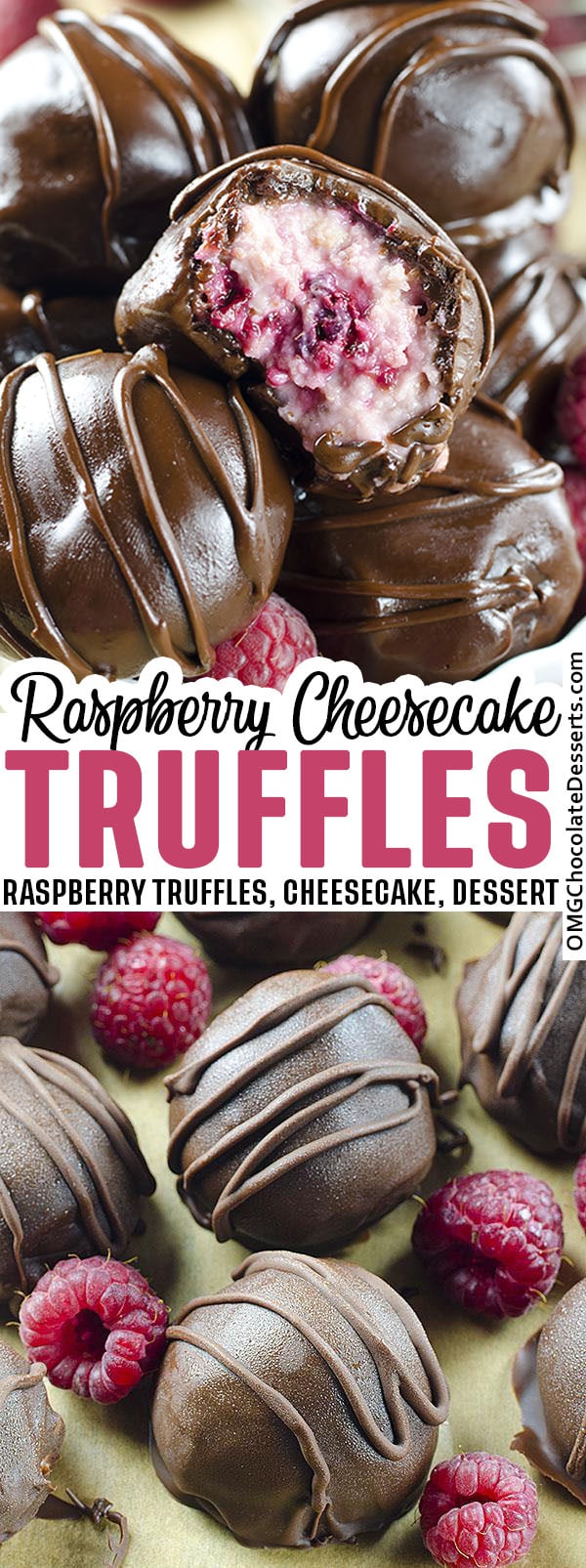 Raspberry Cheesecake Truffles