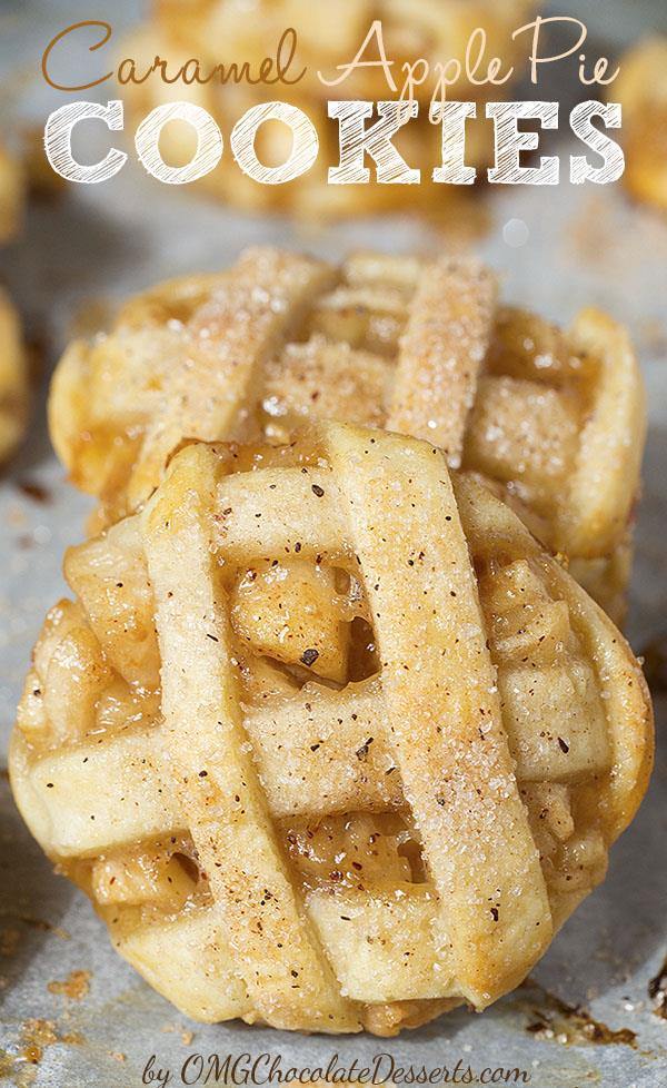 Apple Pie Cookies | Mini Homemade Caramel Apple Pie Cookies Recipe