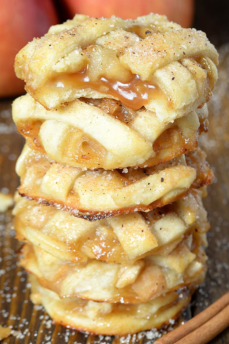 Apple Pie Cookies | Mini Homemade Caramel Apple Pie Cookies Recipe