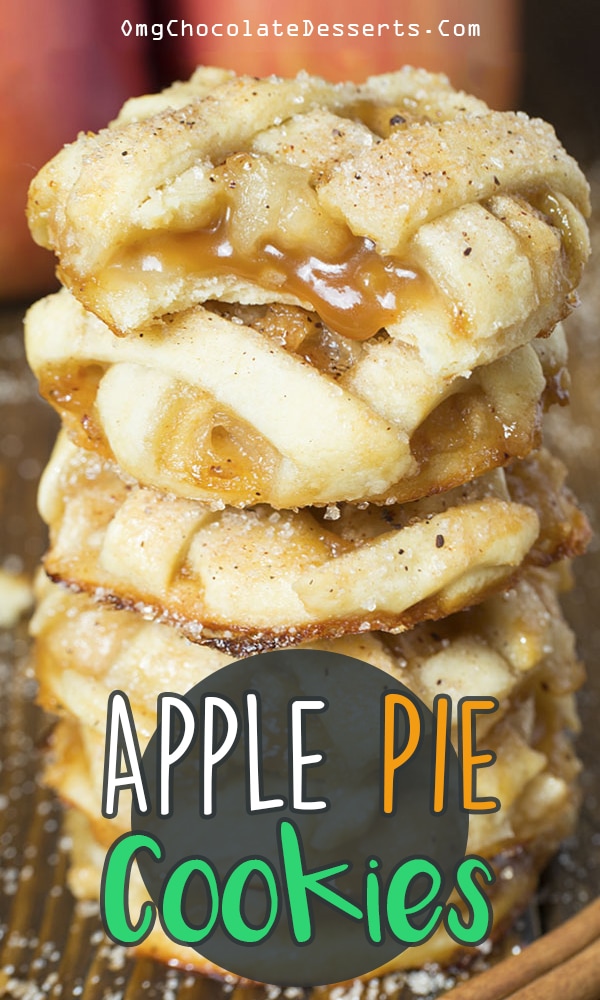 Apple Pie Cookies | Mini Homemade Caramel Apple Pie Cookies Recipe