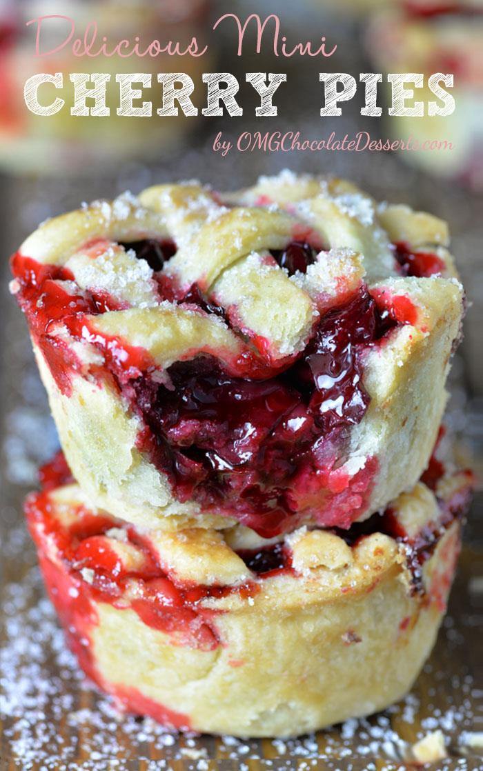 Mini Cherry Pies - a fun way to make a mini version of your favorite pie! 