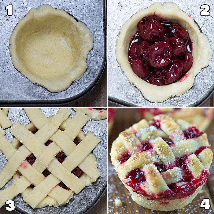 Mini Cherry Pies (made in a mini muffin tin) – Home Cooking Memories