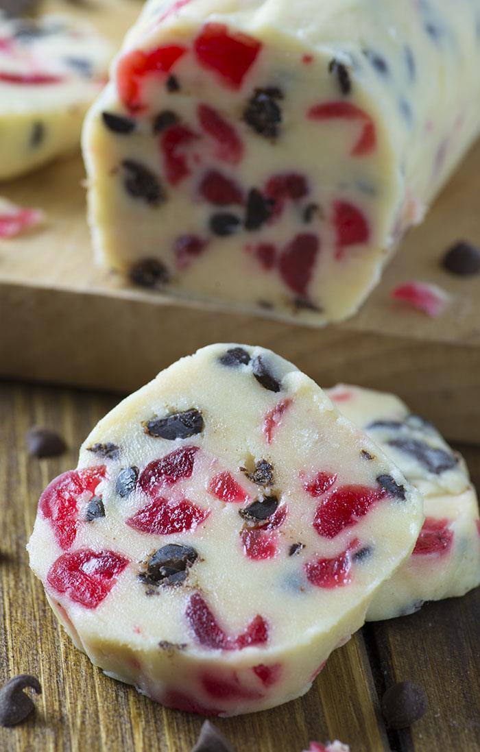 Christmas Maraschino Cherry Shortbread Cookies  OMG Chocolate Desserts