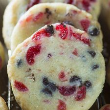 Christmas Maraschino Cherry Shortbread Cookies-image