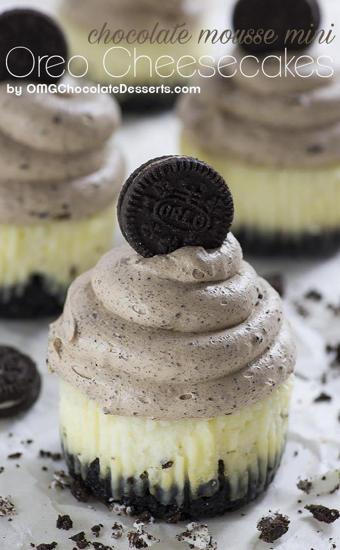 Mini Coffee Cheesecake with Oreo Cookie Crust