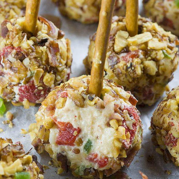 Jalapeno Pimento Cheese Balls | A Party Appetizer With Cheddar Cheese