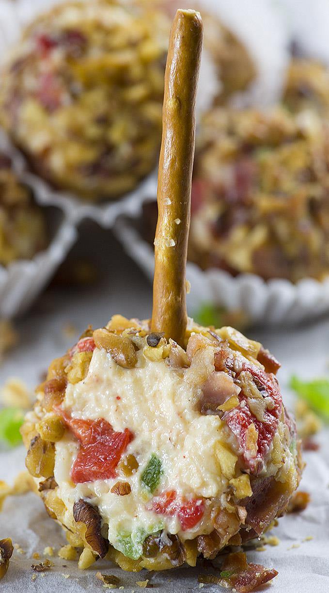 Jalapeno Pimento Cheese Balls | A Party Appetizer With Cheddar Cheese