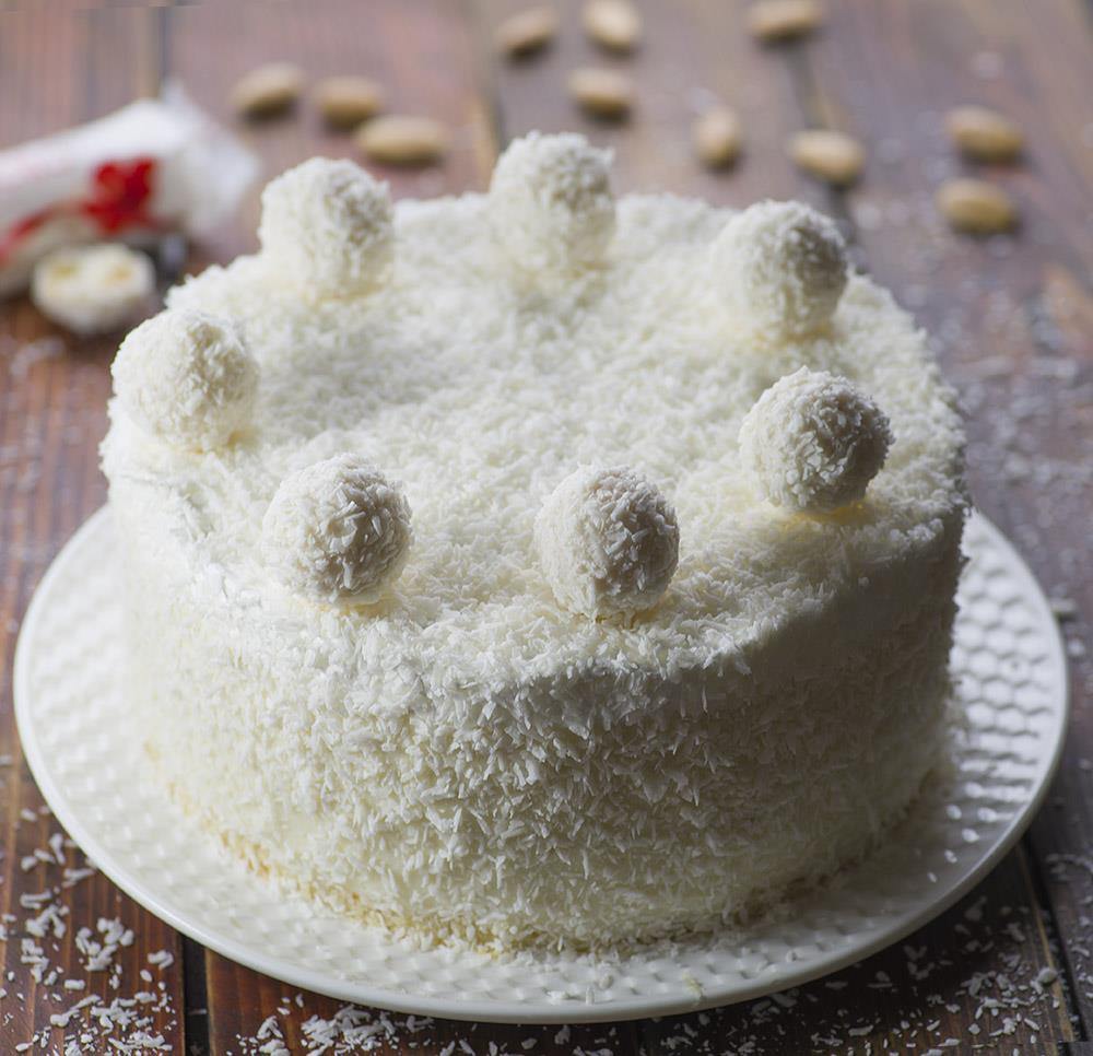 Coconut Almond Cream Cake Recipe | Blahnik Baker