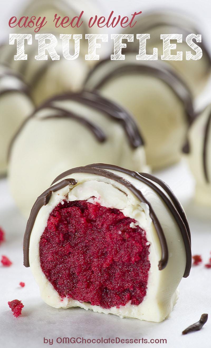 Red Velvet Truffles  A Valentine's Day Dessert Made With Cream Cheese