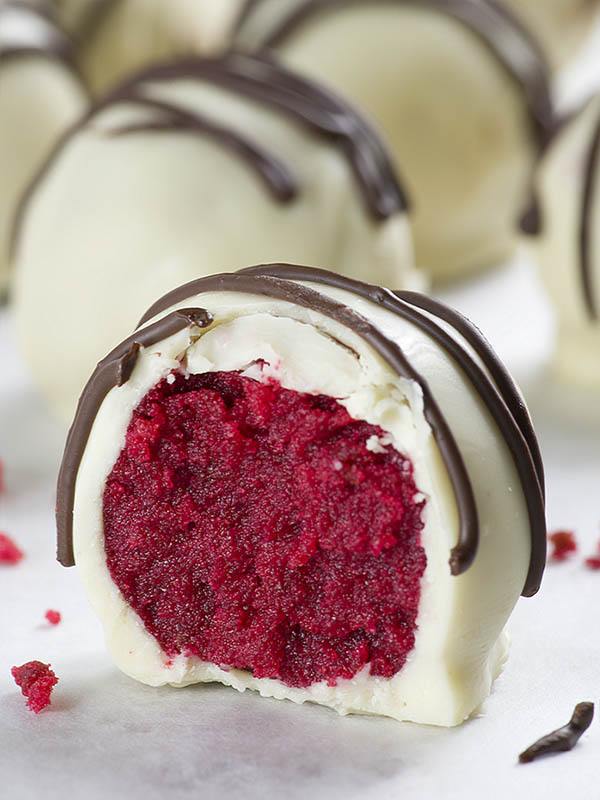 Bitten Red Velvet Truffles.