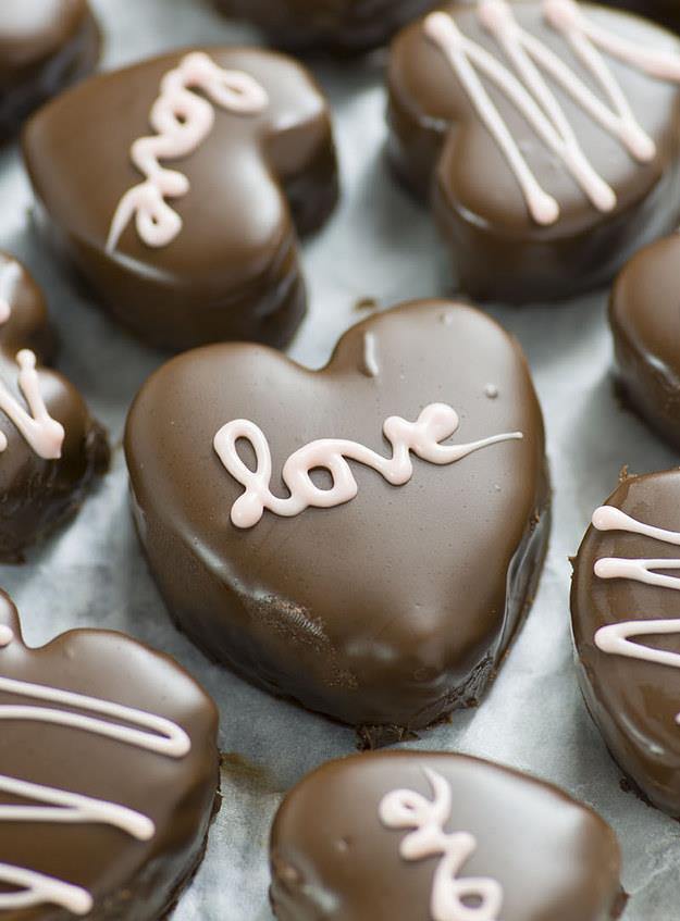 Chocolate Chip Cookie Dough Valentine Hearts