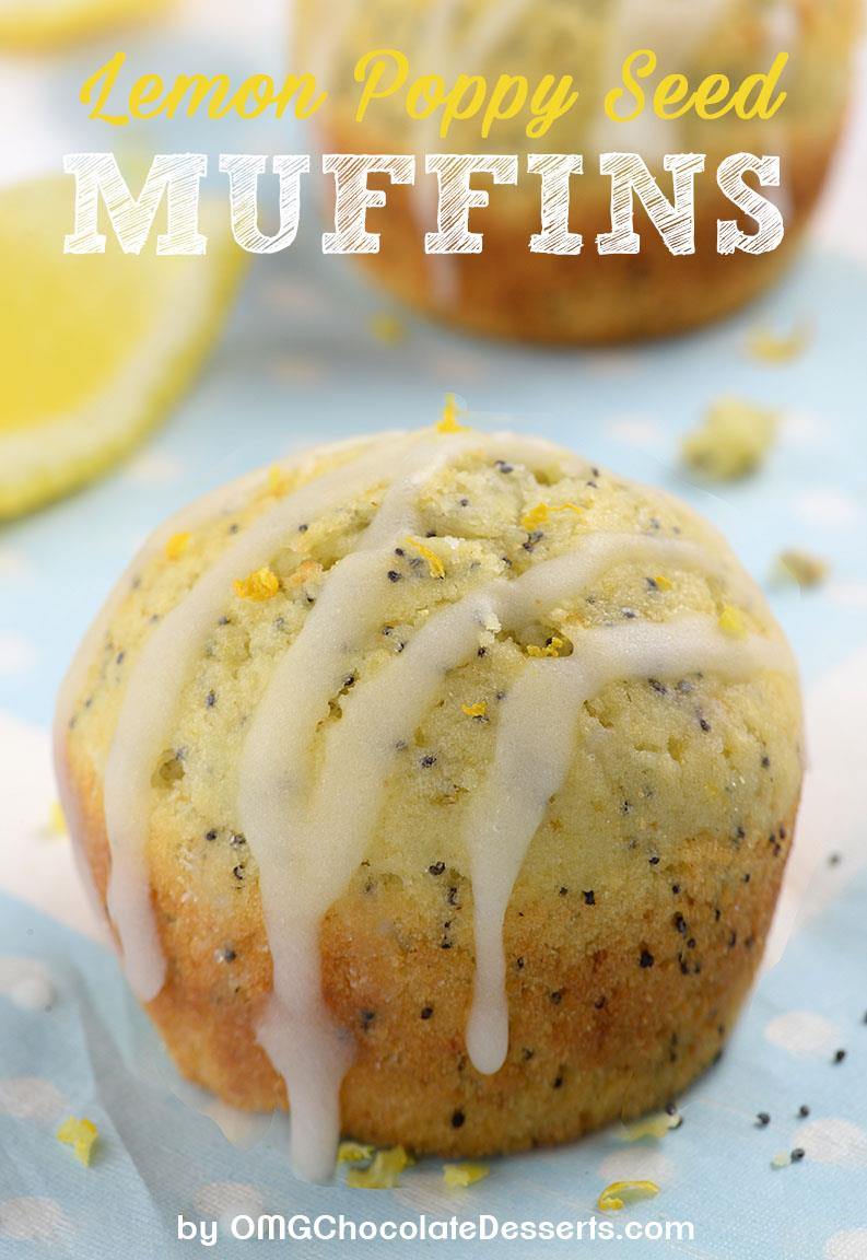 Lemon Poppy Seed Muffins –Simple and easy recipe for bright and sunny breakfast or brunch- moist, lemon infused muffins made with Greek yogurt. Slight crunch from poppy seeds makes really interesting twist on the classic, plain lemon muffins.