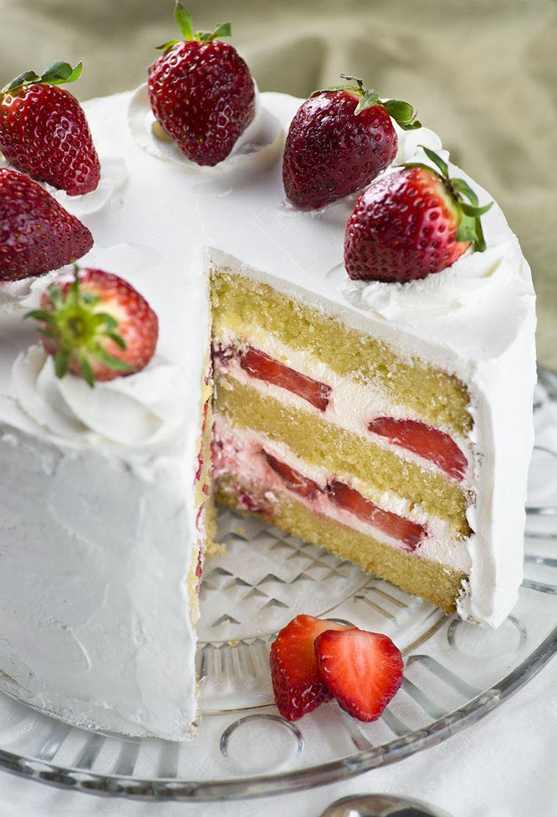 Strawberry Shortcake Cake - OMG Chocolate Desserts