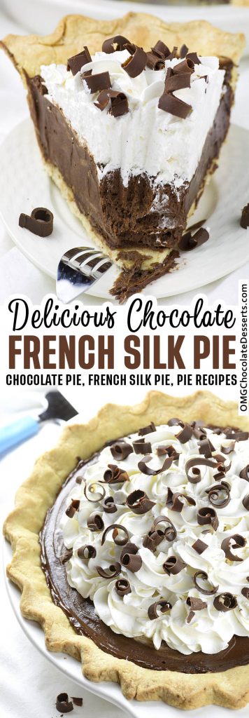 French Silk Pie | Best Chocolate Filled Pie Recipe with Homemade Crust