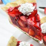 A slice of Strawberry Pie.