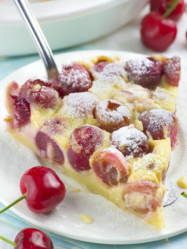 Cherry Clafoutis | Homemade French Dessert Recipe with Fresh Cherries