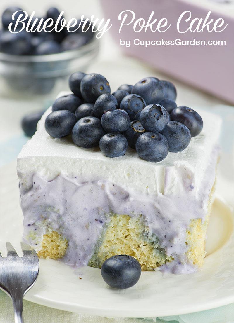 Blueberry Poke Cake | A Cheesecake Poke Cake with Fresh ...