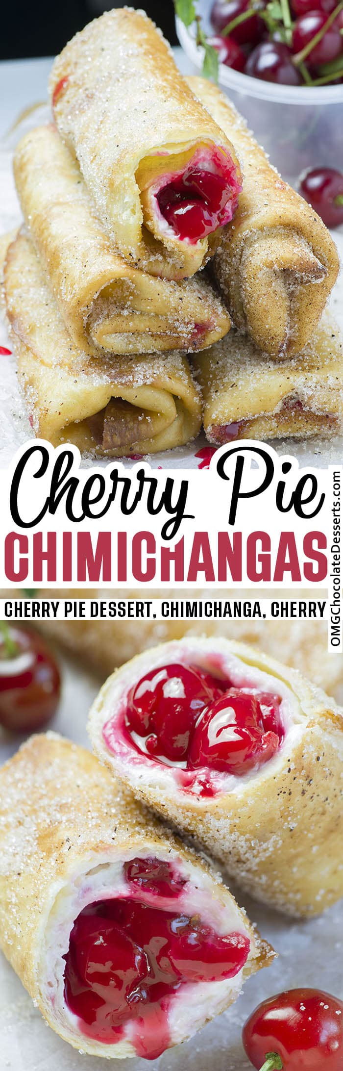 Cherry Cheesecake Chimichangas
