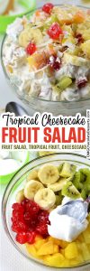 Tropical Cheesecake Fruit Salad | Summer Dessert Salad with Cool Whip