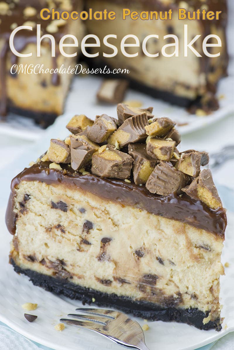 Chocolate Peanut Butter Cheesecake | An Easy Reese's Cup Cheesecake