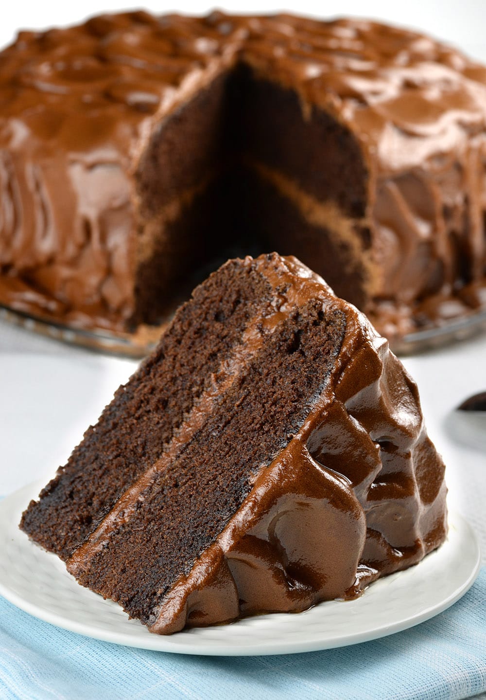 Fast and simple, and you get a moist and chocolatey cake that pleases everyone.
