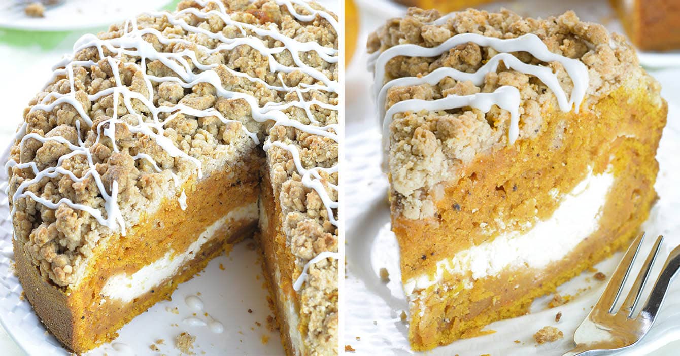 Pumpkin Coffee Cake | Cinnamon Coffee Cake Breakfast Recipe for Fall