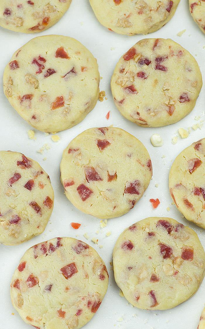 If you are looking for the best Christmas cookie recipe White Chocolate Strawberry Shortbread Cookies is really over- the- top!!! 